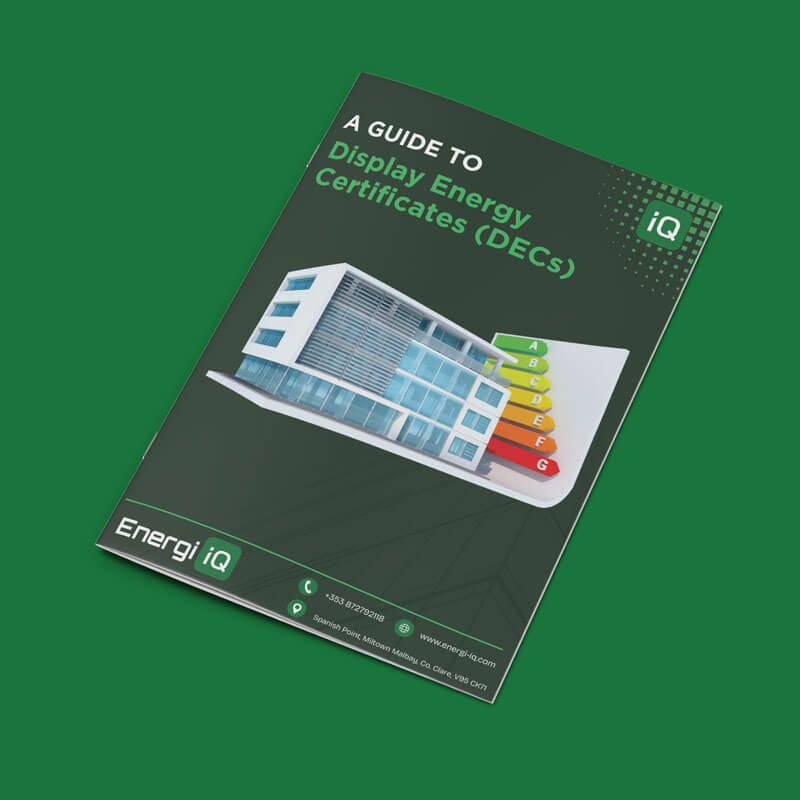 Display Energy Certificates (DEC) for commercial compliance, showcasing actual energy use with expert assessments across Ireland and the UK.