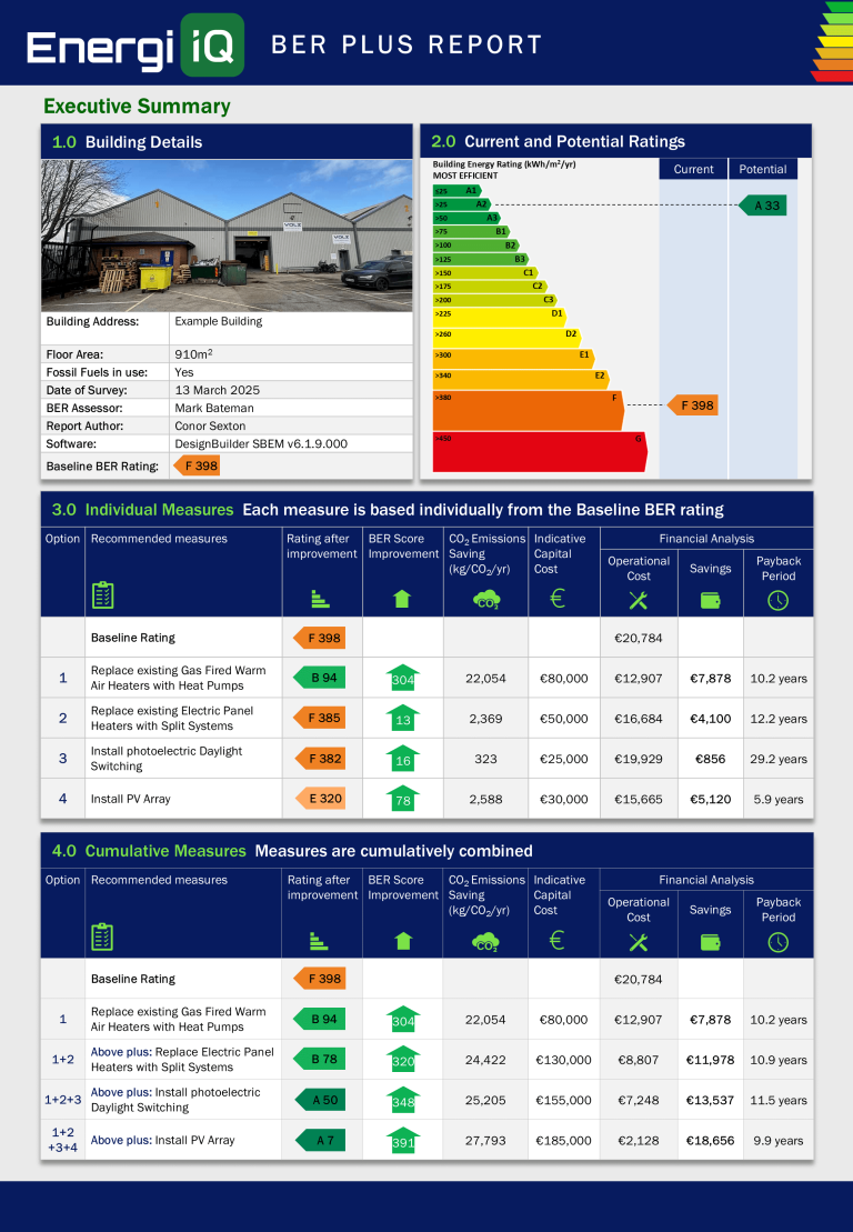 BER Plus Reports (Non-Domestic)